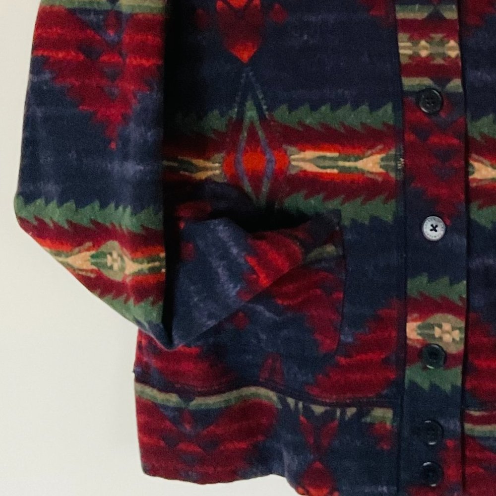 VINTAGE LAUREN JEANS CO. Women's Aztec Tribal Jacket EUC Size L - Picture 11 of 11